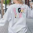 Retro Secretary Back To School Teacher Appreciation Women's Sweatshirt Back Print Ash Retro Secretary Back To School Teacher Appreciation Women's Sweatshirt Back Print Ash