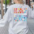 Retro Wildflower Early Intervention Teacher Interventionist Women's Sweatshirt Back Print Ash Retro Wildflower Early Intervention Teacher Interventionist Women's Sweatshirt Back Print Ash