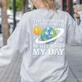 Rotation Of Earth Science Teacher Earth Day Men Women Women's Sweatshirt Back Print Ash Rotation Of Earth Science Teacher Earth Day Men Women Women's Sweatshirt Back Print Ash