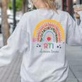 RTI Team RTI Teacher Rti Response To Intervention Teac Women's Sweatshirt Back Print Ash RTI Team RTI Teacher Rti Response To Intervention Teac Women's Sweatshirt Back Print Ash