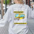 School Bus Driver Life Last Day Of School Teacher Kids Women's Sweatshirt Back Print Ash