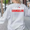 School Counselor Teacher Guidance Counseling For Men Women Kids Women's Sweatshirt Back Print Ash School Counselor Teacher Guidance Counseling For Men Women Kids Women's Sweatshirt Back Print Ash