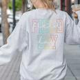 School Field Day Happy Field Day Tee Teacher Life Summer Women's Sweatshirt Back Print Ash School Field Day Happy Field Day Tee Teacher Life Summer Women's Sweatshirt Back Print Ash