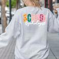 School Psychologist Rainbow Psychology Teacher Women's Sweatshirt Back Print Ash School Psychologist Rainbow Psychology Teacher Women's Sweatshirt Back Print Ash