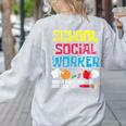 School Social Worker Teacher Caseworker Public Servant LSW Women's Sweatshirt Back Print Ash School Social Worker Teacher Caseworker Public Servant LSW Women's Sweatshirt Back Print Ash