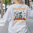 Science Is Magic Halloween Skeleton Students Teacher Women's Sweatshirt Back Print Ash