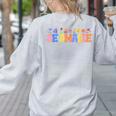 Se Amable Be Kind In Spanish Groovy Teacher Flowers Women's Sweatshirt Back Print Ash Se Amable Be Kind In Spanish Groovy Teacher Flowers Women's Sweatshirt Back Print Ash