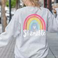 Sé Amable Spanish Bilingual Teacher Be Kind Boho Rainbow Women's Sweatshirt Back Print Ash Sé Amable Spanish Bilingual Teacher Be Kind Boho Rainbow Women's Sweatshirt Back Print Ash