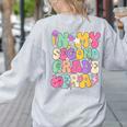 In My Second Grade Era Teachers Women Back To School Girls Women's Sweatshirt Back Print Ash