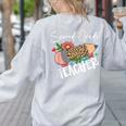 Second Grade Teacher Leopard Pencil 2nd Grade Women Teacher Women's Sweatshirt Back Print Ash