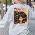 Smart Teacher Afro Girl Melanin African American Wowen Women's Sweatshirt Back Print Ash Smart Teacher Afro Girl Melanin African American Wowen Women's Sweatshirt Back Print Ash