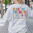 Solve The Problem 67 Six Seven Math Teacher School Women's Sweatshirt Back Print Ash Solve The Problem 67 Six Seven Math Teacher School Women's Sweatshirt Back Print Ash