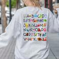 SPANISH ALPHABET MAESTRA SPANISH TEACHER Women's Sweatshirt Back Print Ash SPANISH ALPHABET MAESTRA SPANISH TEACHER Women's Sweatshirt Back Print Ash