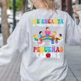 Spanish Teacher Bilingual Teacher Maestra Maestras Women's Sweatshirt Back Print Ash