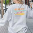 Spanish Teacher Dual Language Bilingual Teacher Cute Preppy Women's Sweatshirt Back Print Ash