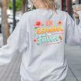 Spanish Teacher Maestra Dimelo En Espanol Por Favor Women's Sweatshirt Back Print Ash Spanish Teacher Maestra Dimelo En Espanol Por Favor Women's Sweatshirt Back Print Ash