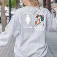 Special Ed Teacher Dabbing Unicorn Teacher Women Women's Sweatshirt Back Print Ash Special Ed Teacher Dabbing Unicorn Teacher Women Women's Sweatshirt Back Print Ash