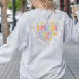 Special Education Squad Dream Team SPED Teacher Appreciation Women's Sweatshirt Back Print Ash Special Education Squad Dream Team SPED Teacher Appreciation Women's Sweatshirt Back Print Ash