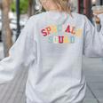 Specials Squad Co-Curricular Teachers Team For Men Women Women's Sweatshirt Back Print Ash