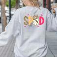 Sped Teacher Halloween Ghost Special Education Preppy Fall Women's Sweatshirt Back Print Ash Sped Teacher Halloween Ghost Special Education Preppy Fall Women's Sweatshirt Back Print Ash
