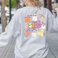 SPED Teacher Halloween Spooky Special Education Team Men Women Kids Women's Sweatshirt Back Print Ash SPED Teacher Halloween Spooky Special Education Team Men Women Kids Women's Sweatshirt Back Print Ash