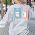 SPED Teacher Special Education First Coffee Then Data Women's Sweatshirt Back Print Ash SPED Teacher Special Education First Coffee Then Data Women's Sweatshirt Back Print Ash