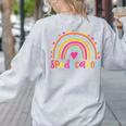 Speducator Special Education Teacher Sped Ed Women's Sweatshirt Back Print Ash Speducator Special Education Teacher Sped Ed Women's Sweatshirt Back Print Ash