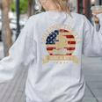 Spilling The Tea Since 1773 Vintage Us History Teacher Women's Sweatshirt Back Print Ash