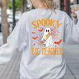 Spooky ESL Teacher Ghost Halloween School Women Women's Sweatshirt Back Print Ash Spooky ESL Teacher Ghost Halloween School Women Women's Sweatshirt Back Print Ash