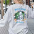 Spooky Halloween Math Teacher Women's Sweatshirt Back Print Ash
