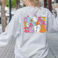 Spooky Teacher Club Halloween Women's Sweatshirt Back Print Ash