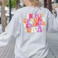 In My Spooky Teacher Era Halloween Teacher Back To School Women's Sweatshirt Back Print Ash