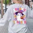 Spooky Teacher Halloween Cute Halloween Teacher Ghost Women's Sweatshirt Back Print Ash Spooky Teacher Halloween Cute Halloween Teacher Ghost Women's Sweatshirt Back Print Ash