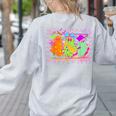 Spooky Teacher Halloween Ghost Fall Autumn Season Women Women's Sweatshirt Back Print Ash