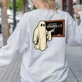 Square Root 67 Ghost Math Teacher 4489 Meme Halloween Women's Sweatshirt Back Print Ash Square Root 67 Ghost Math Teacher 4489 Meme Halloween Women's Sweatshirt Back Print Ash