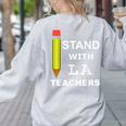 Stand With LA Teachers Tshirt United Los Angeles T Shirt Men Women Kids Women's Sweatshirt Back Print Ash Stand With LA Teachers Tshirt United Los Angeles T Shirt Men Women Kids Women's Sweatshirt Back Print Ash