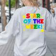 Star Of The Week Cheerful Recognition Student Teachers Class Men Women Kids Women's Sweatshirt Back Print Ash Star Of The Week Cheerful Recognition Student Teachers Class Men Women Kids Women's Sweatshirt Back Print Ash