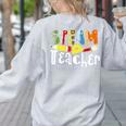 Steam Teacher Science Tech Engineering Arts Maker Women's Sweatshirt Back Print Ash