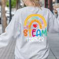 STEAM Teacher Squad Team Crew Back To School STEM Special Women's Sweatshirt Back Print Ash STEAM Teacher Squad Team Crew Back To School STEM Special Women's Sweatshirt Back Print Ash