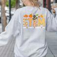 STEM Teacher Thanksgiving Grateful Educator Science Class Women's Sweatshirt Back Print Ash STEM Teacher Thanksgiving Grateful Educator Science Class Women's Sweatshirt Back Print Ash