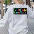 Stream Technology Robotics Shirt For Teachers And Students Premium Tri-Blend Women's Sweatshirt Back Print Ash Stream Technology Robotics Shirt For Teachers And Students Premium Tri-Blend Women's Sweatshirt Back Print Ash