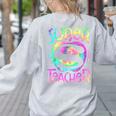 Super Teacher Back To School Apple Tie Dye First Day Women's Sweatshirt Back Print Ash Super Teacher Back To School Apple Tie Dye First Day Women's Sweatshirt Back Print Ash