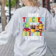 Super Teacher By Day Super Tired By Night Women's Sweatshirt Back Print Ash Super Teacher By Day Super Tired By Night Women's Sweatshirt Back Print Ash