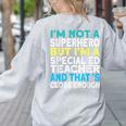 Superhero & Special Education Teacher Men Women Women's Sweatshirt Back Print Ash