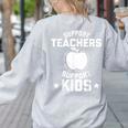 Support Teachers Support Kids Teacher Red For Ed 2019 Women's Sweatshirt Back Print Ash Support Teachers Support Kids Teacher Red For Ed 2019 Women's Sweatshirt Back Print Ash