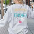Surprise I'm Your Teacher Today Women Substitute Teacher Women's Sweatshirt Back Print Ash Surprise I'm Your Teacher Today Women Substitute Teacher Women's Sweatshirt Back Print Ash