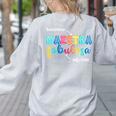 Sustantivo Maestra Fabulosa Adjetivo Spanish Teacher Women's Sweatshirt Back Print Ash Sustantivo Maestra Fabulosa Adjetivo Spanish Teacher Women's Sweatshirt Back Print Ash