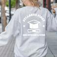 SYLLABUS PROFESSOR TEACHER Women's Sweatshirt Back Print Ash SYLLABUS PROFESSOR TEACHER Women's Sweatshirt Back Print Ash