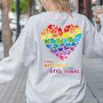 It Takes a Big Heart To Shape Little Minds Teacher Women's Sweatshirt Back Print Ash It Takes a Big Heart To Shape Little Minds Teacher Women's Sweatshirt Back Print Ash