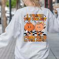 I Teach The Coolest Pumpkins In The Patch Teacher Halloween Women's Sweatshirt Back Print Ash I Teach The Coolest Pumpkins In The Patch Teacher Halloween Women's Sweatshirt Back Print Ash